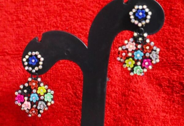 SAKETHAM MULTI COLOUR FLORAL DESIGN DANGLER