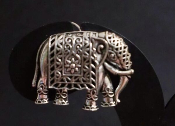 SAKETHAM ELEPHANT THEMED JHUMKI - Image 3