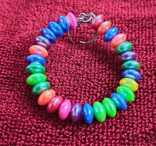 SAKETHAM MULTI COLOUR BEADED EARRING - Image 3